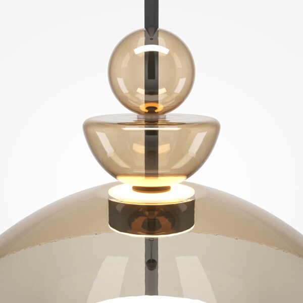 LED Pendelleuchte Cognac Schwarz Ø40 cm 3000 K Up Down