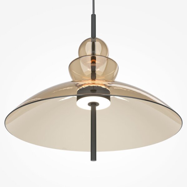 LED Pendelleuchte Cognac Schwarz Ø40 cm 3000 K Up Down