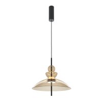 LED Pendelleuchte Cognac Schwarz Ø40 cm 3000 K Up...