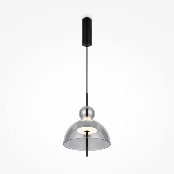Runde LED Pendelleuchte Rauchglas Ø25 cm 3000 K Up Down