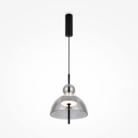 Runde LED Pendelleuchte Rauchglas Ø25 cm 3000 K Up...