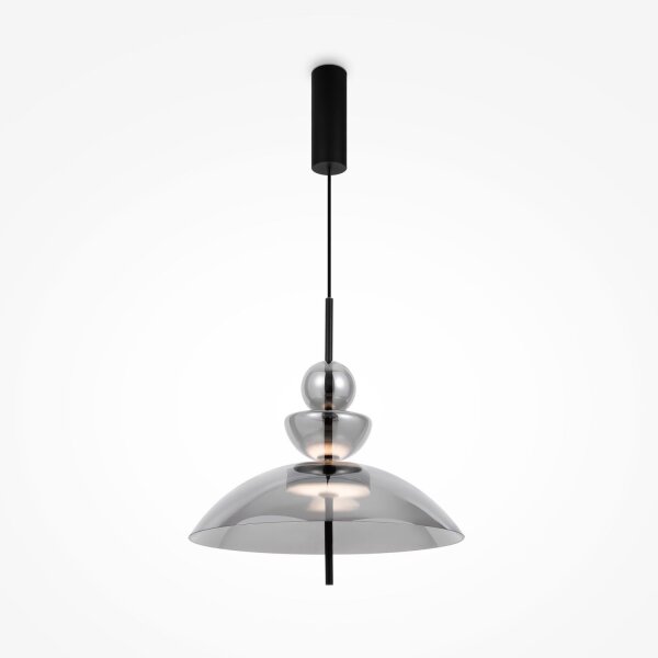 Runde LED Hängelampe Rauchglas Ø40 cm 1300 lm Up Down