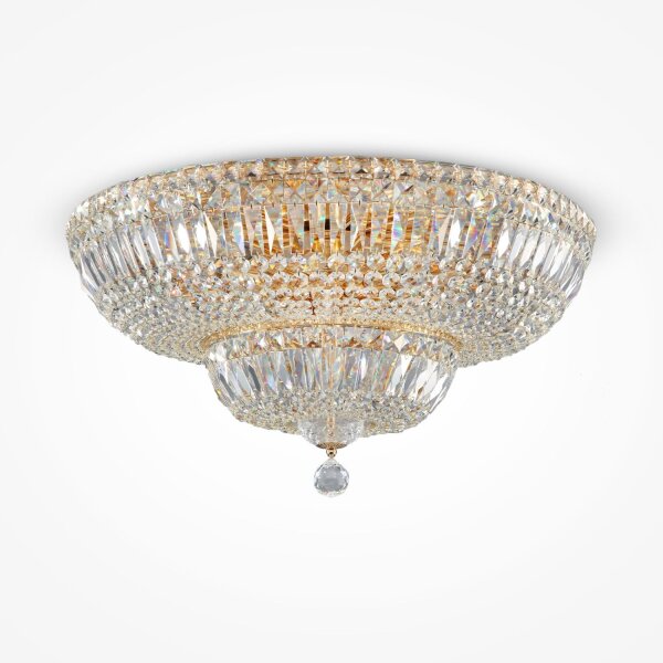 Deckenlampe Glas Metall Gold Ø60,5 cm E14 16-flammig