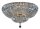 Deckenlampe Glas Metall Gold Ø60,5 cm E14 16-flammig