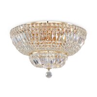 Deckenlampe Glas Metall Gold Ø46 cm E14 12-flammig