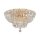 Deckenlampe Glas Metall Gold Ø46 cm E14 12-flammig