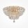 Deckenlampe Glas Metall Gold Ø46 cm E14 12-flammig
