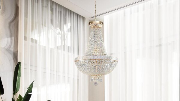 Kronleuchter Klassisch in Gold Ø40 cm E14 6-flammig
