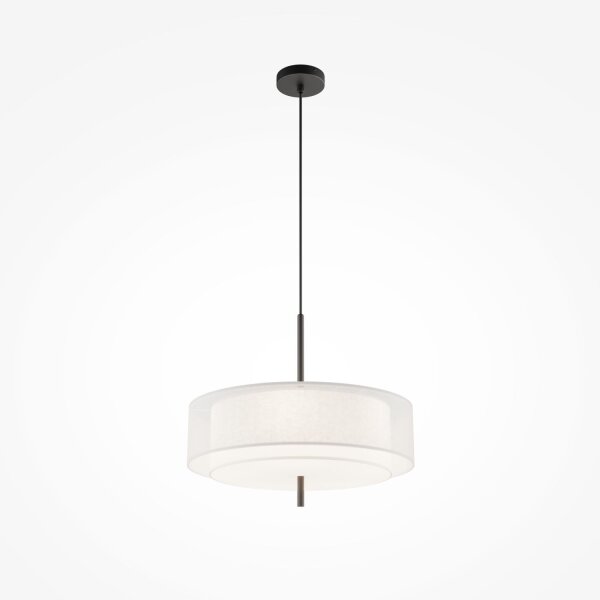 Gemütliche Hängelampe Stoff Weiß Ø50 cm E27 5-flammig