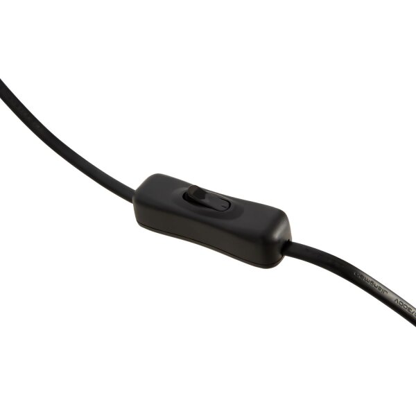 Elegante Tischlampe Stoff Metall Weiß Messing E27 45 cm