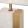Elegante Tischlampe Stoff Metall Weiß Messing E27 45 cm