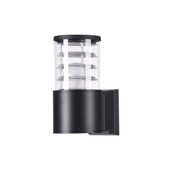 Wandlampe Outdoor Aluminium Schwarz IP54 H:20 cm E27
