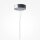 LED Hängelampe Glasschirm Metall in Chrom Ø30 cm 15 W