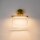 LED Wandleuchte Glas Metall Messing H:27 cm 3000 K 8 W