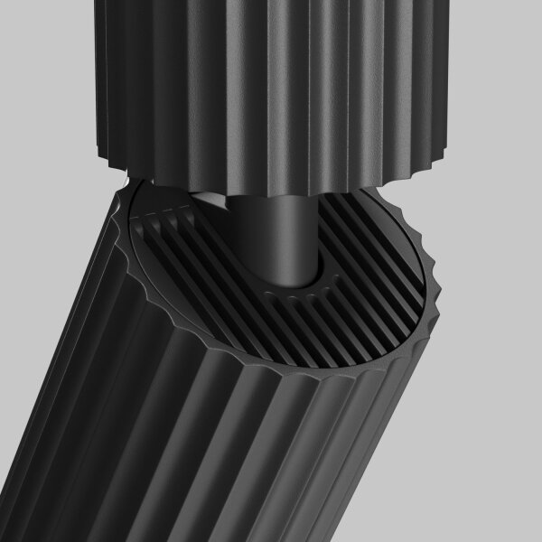 Deckenspot flexibel Aluminium Schwarz L:10 cm GU10