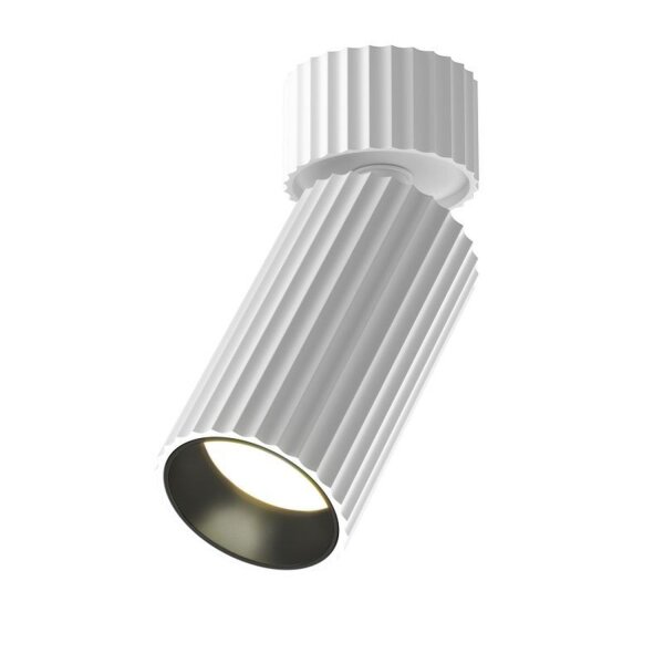 Deckenspot flexibel Aluminium Weiß L:10 cm GU10
