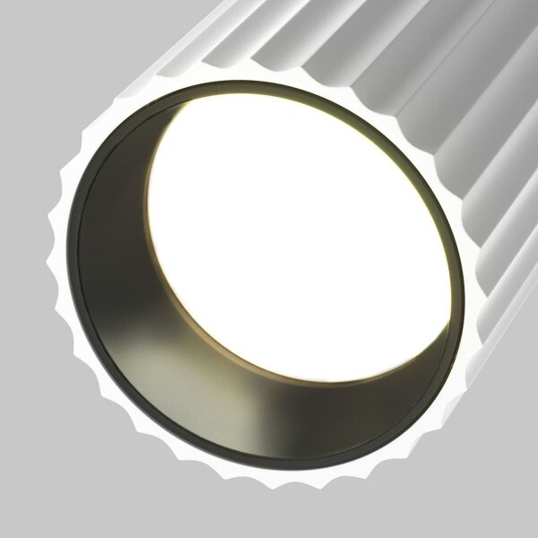 Deckenspot flexibel Aluminium Weiß L:10 cm GU10