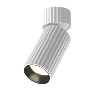Deckenspot flexibel Aluminium Wei&szlig; L:10 cm GU10