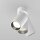 Deckenspot flexibel Aluminium Weiß L:10 cm GU10