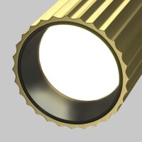 Einbauleuchte flexibel Aluminium in Messing L:6 cm GU10