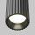 Aufbauspot Aluminium Schwarz Ø5,6 cm rund GU10 Rillen