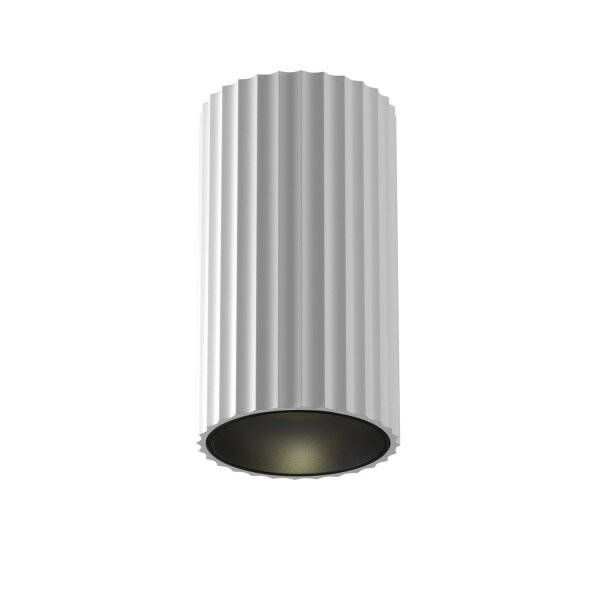 Deckenstrahler Aluminium Weiß Ø5,6 cm rund GU10 Rillen