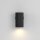 Wandlampe Aluminium Schwarz H:10 cm GU10 Downlight