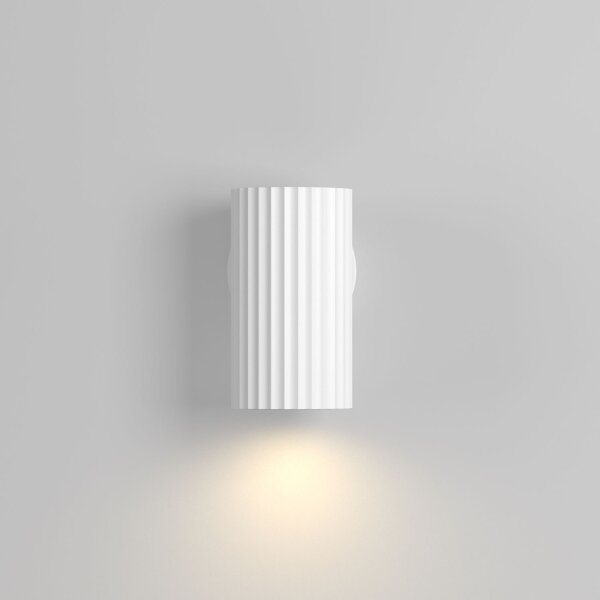 Moderne Wandlampe Aluminium Weiß T:7 cm GU10 Downlight
