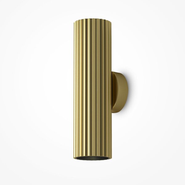 Wandlampe 2-flammig in Messing H:10 cm GU10 Up Down