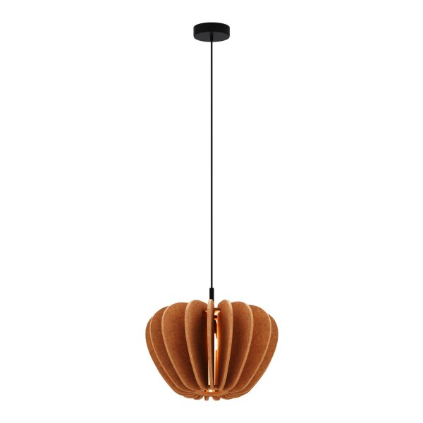 Hängelampe Filz Terrakotta rund Ø47,5 cm E27 blendarm