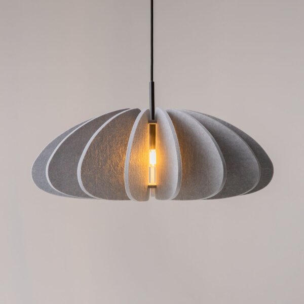 Hängelampe Filz Grau Ø58 cm E27 schallabsorbierend
