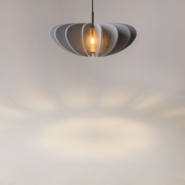 Hängelampe Filz Grau Ø58 cm E27 schallabsorbierend