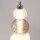 LED Pendelleuchte Glas Metall Gold Ø14,7 cm 35 W 3000 K