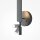 LED Wandlampe Schwarz H:51,6 cm 3000 K Schalter USB