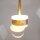 LED Hängelampe Glas Schirm Metall Gold Ø35 cm 3000 K