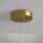 LED Hängelampe Glas Schirm Metall Gold Ø35 cm 3000 K