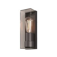 Außenlampe Wand Aluminium Graphit IP65 E27 H:25,6 cm