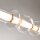 LED Hängelampe Glas Metall in Messing 98 cm 39 W 3000 K