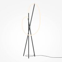 LED Stehlampe Tripod dimmbar Schwarz 162 cm 36 W 3000 K