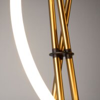 LED Stehlampe Tripod dimmbar Messing 162 cm 36 W 3000 K
