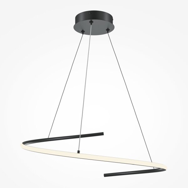 LED Pendelleuchte Schwarz dimmbar L:60 cm 3000-4000 K