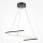 LED Pendelleuchte Schwarz dimmbar L:60 cm 3000-4000 K
