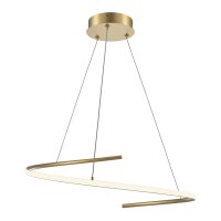 LED Hängelampe in Messing dimmbar L:60 cm 2600-3500 K