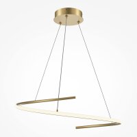 LED Hängelampe in Messing dimmbar L:60 cm 2600-3500 K