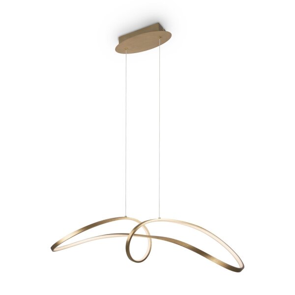 LED Pendelleuchte dimmbar Gold Modern L:92 cm 4000 K