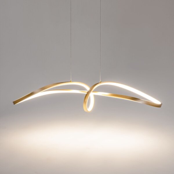 LED Pendelleuchte dimmbar Gold Modern L:92 cm 4000 K