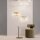 Wandlampe Glas Metall Gold H:18 cm E14 2-flammig Modern