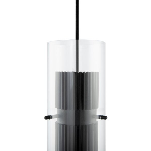 Moderne Pendelleuchte Glas Aluminium Ø8 cm rund GU10