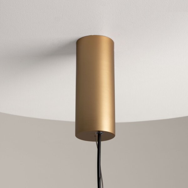 LED Hängelampe Metall in Messing Schwarz L:30 cm 3000 K