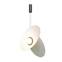 LED Hängelampe Grau verstellbar L:52 cm 3000 K 400 lm